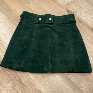 Zara suede mini skirt